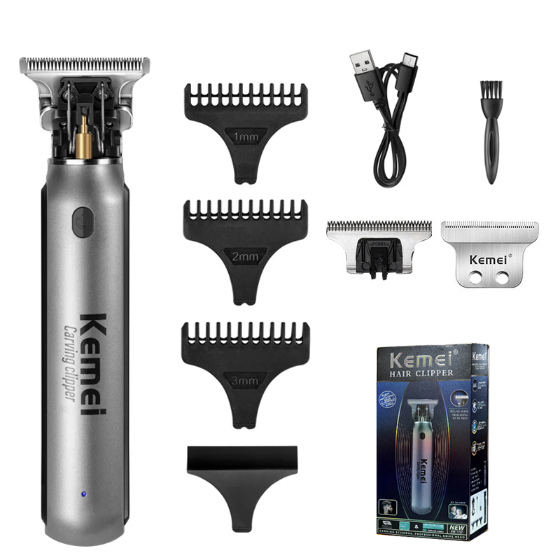 Electric Shaver Rotary - KEMEI-Profissional Aparador de pêlos elétrico para