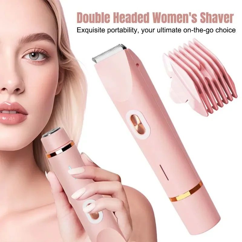 Body Trimmer - Depilador Elétrico Feminino de Cabeça Dupla,