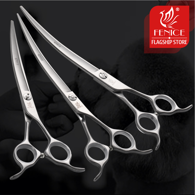 Grooming Scissors - FeniceJP440C Aço 6.5/7/7.5 Polegada Cães de