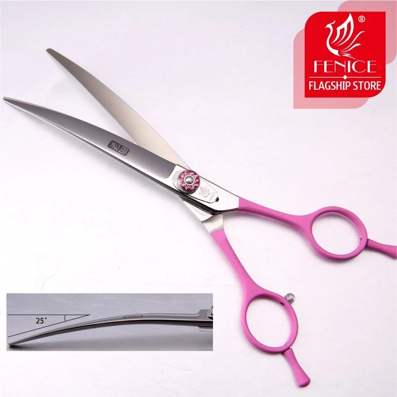 Tesoura Curva Profissional Fen - Grooming Scissors avaliação e preço