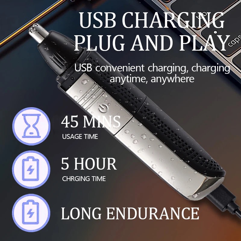 Kemei 3 em 1 à prova dwaterpro - Nose Trimmer avaliação e preço